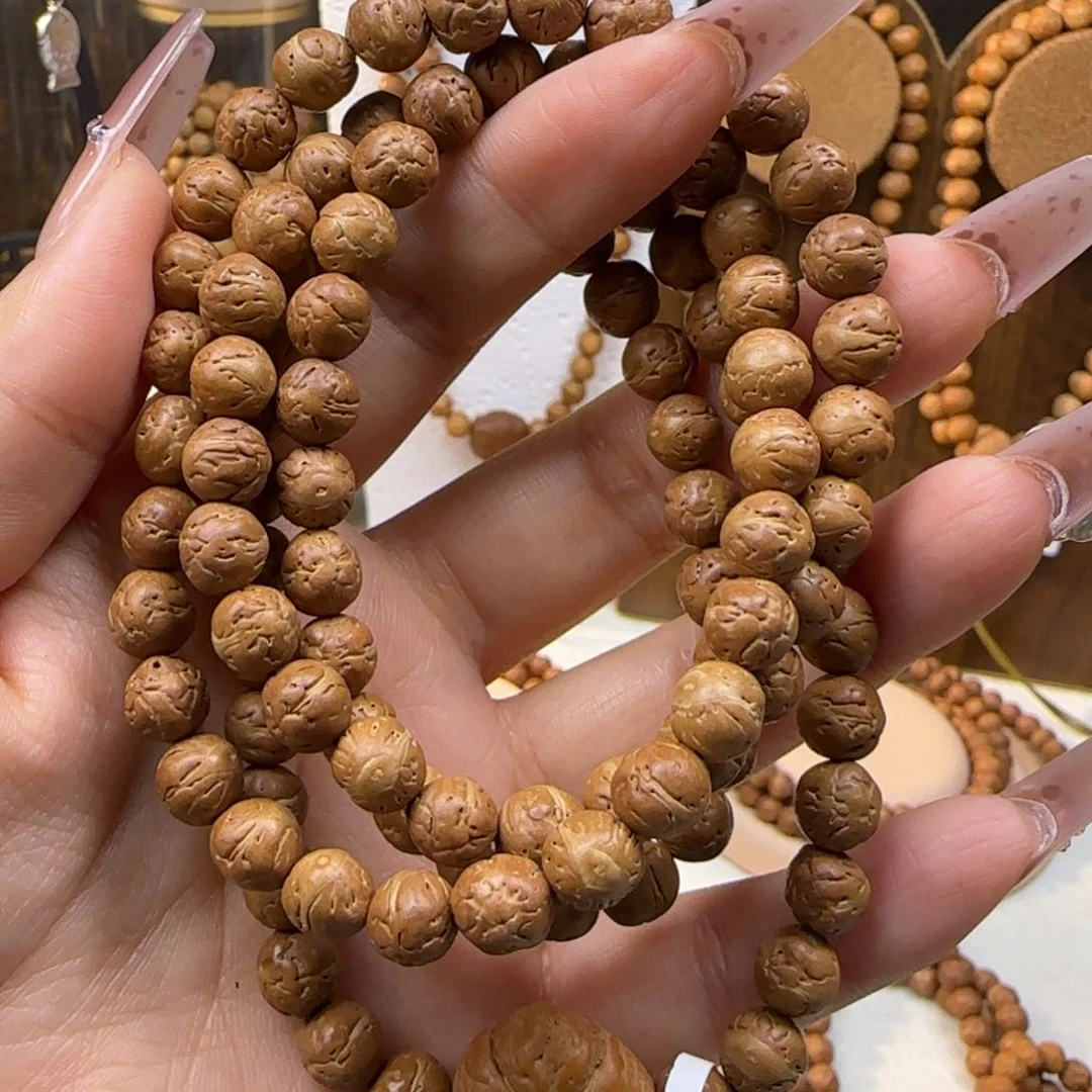 啥***8凤眼菩提吊坠红皮