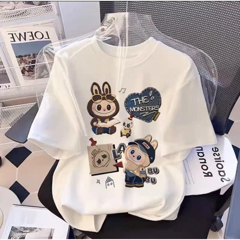 年纪15岁洋气时髦女童短袖t恤2025夏季新款炸街潮服时尚休闲上衣