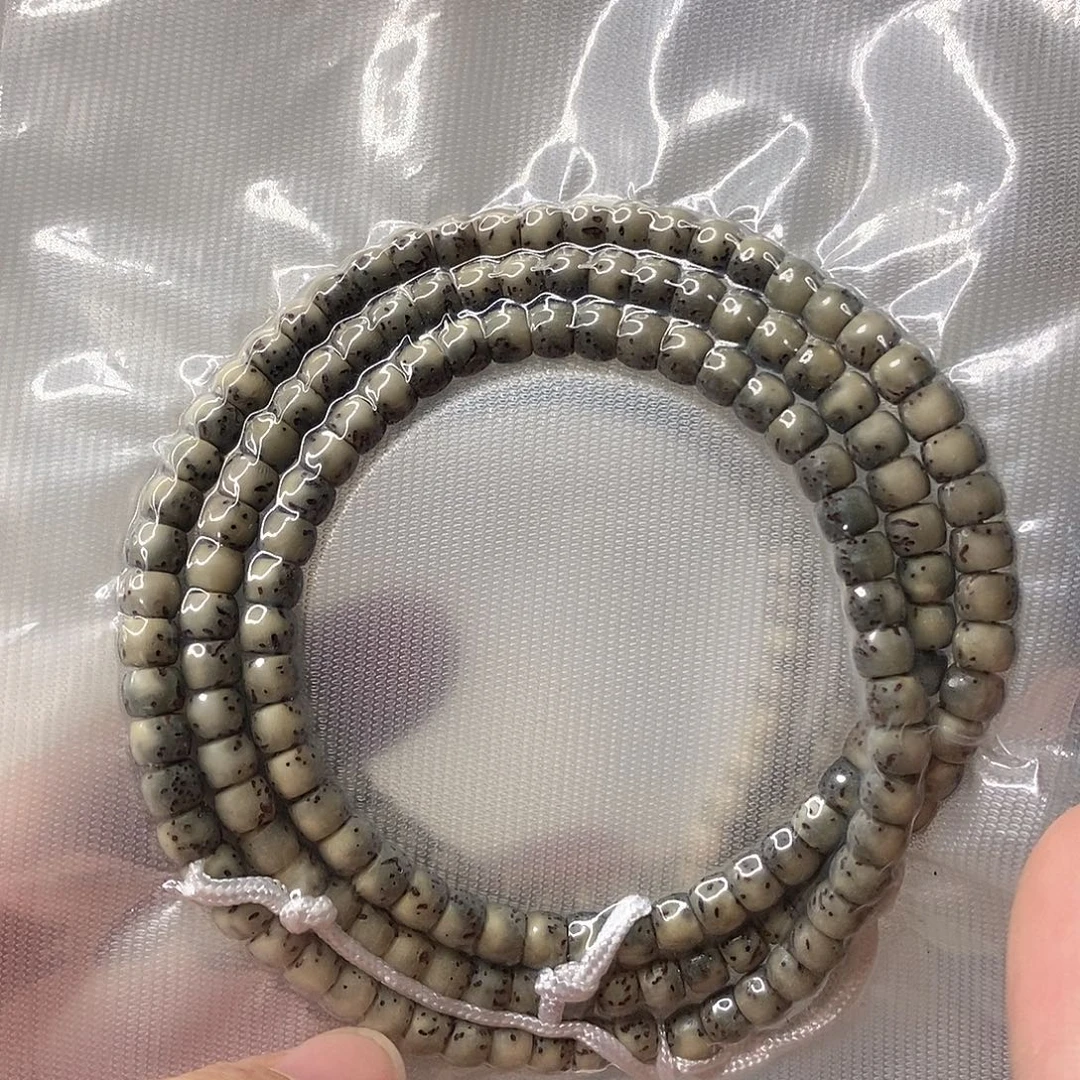 星月菩提吊坠石玉直切河豚长串54