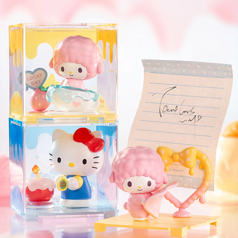 MOETCH三丽鸥萌心融化微盒HelloKitty盲盒库洛米桌面摆件女孩礼物