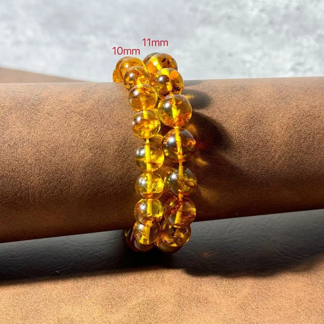 【祁恩珠宝】花珀单圈D122501——多样性发其一