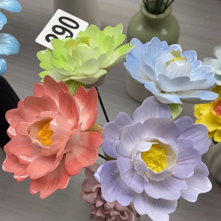 陶瓷手工制作陶瓷花