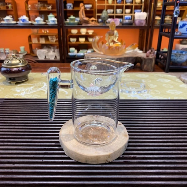 绿松石把逍遥泡茶壶300毫升纯手工