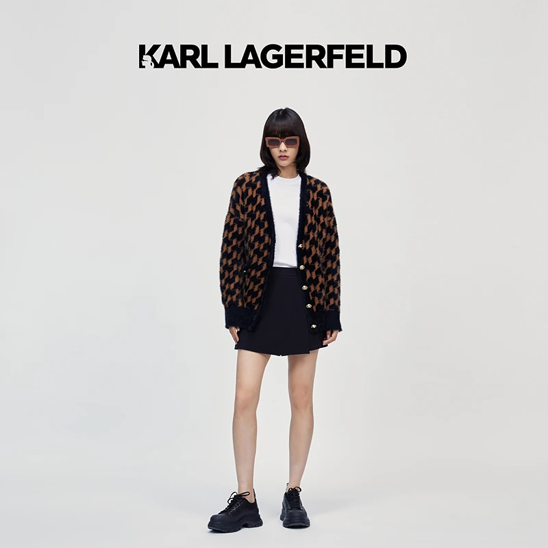 【晨粉专享价】KARL LAGERFELD秋冬新款毛针织衫老佛爷226L2044