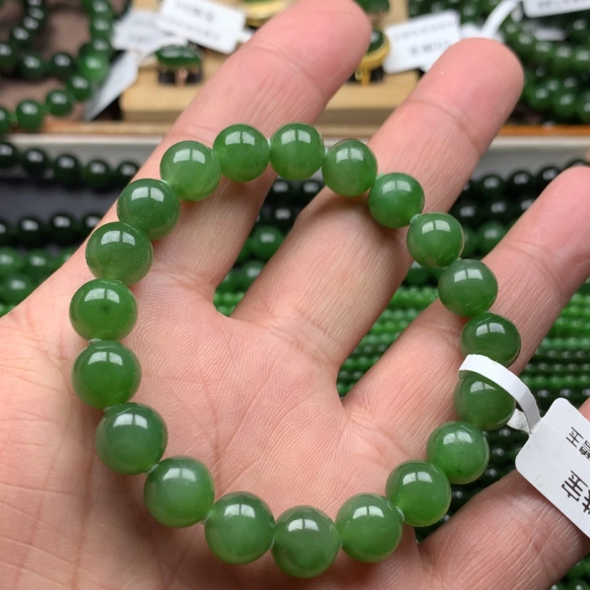 【闪购商品】未镶嵌手链和田玉（碧玉）10