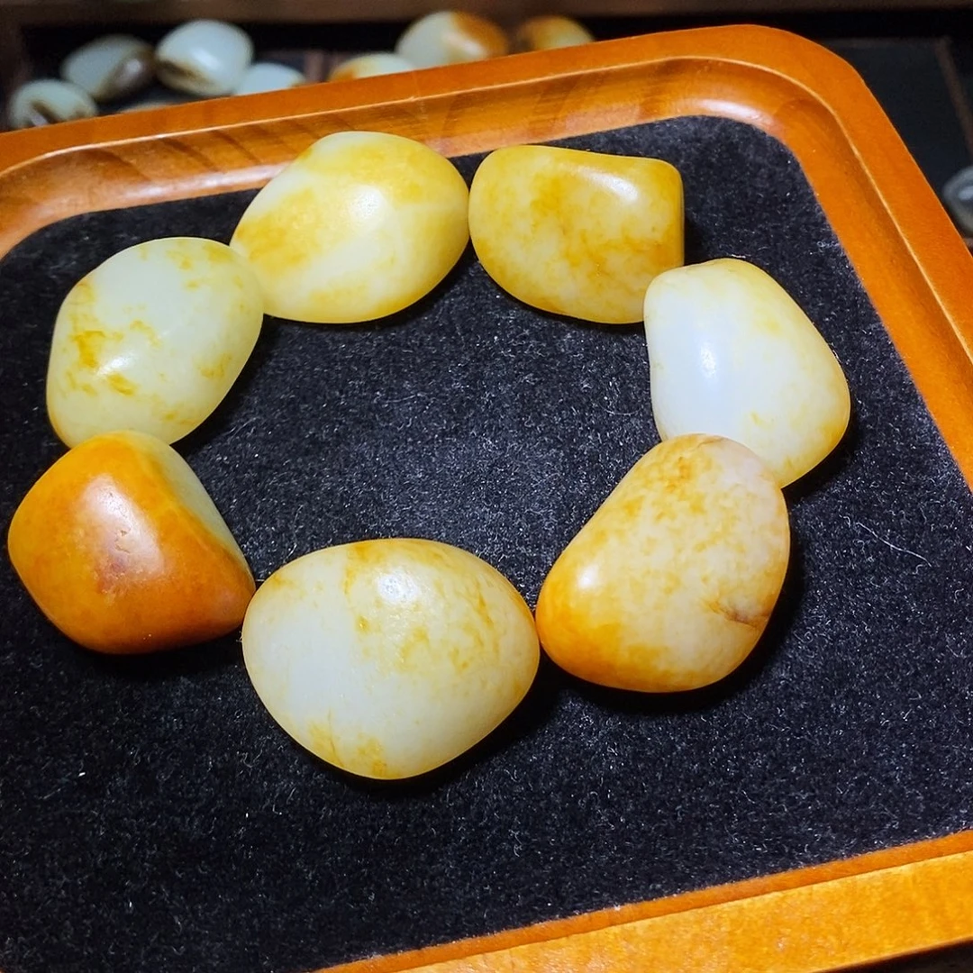 和田玉未镶嵌手链