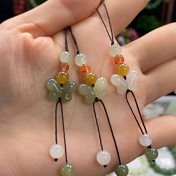 和田玉未镶嵌手机链