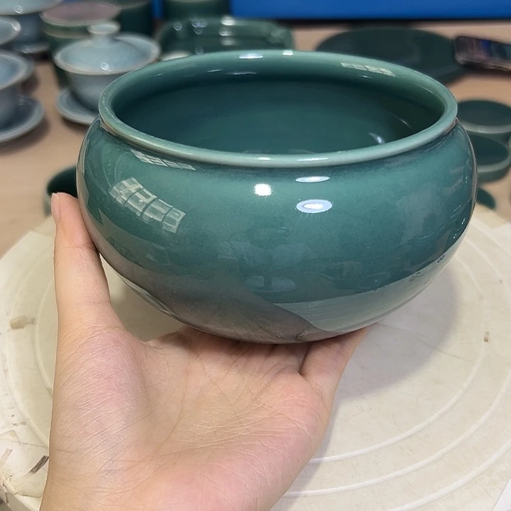 龙泉云间青瓷小米茶器