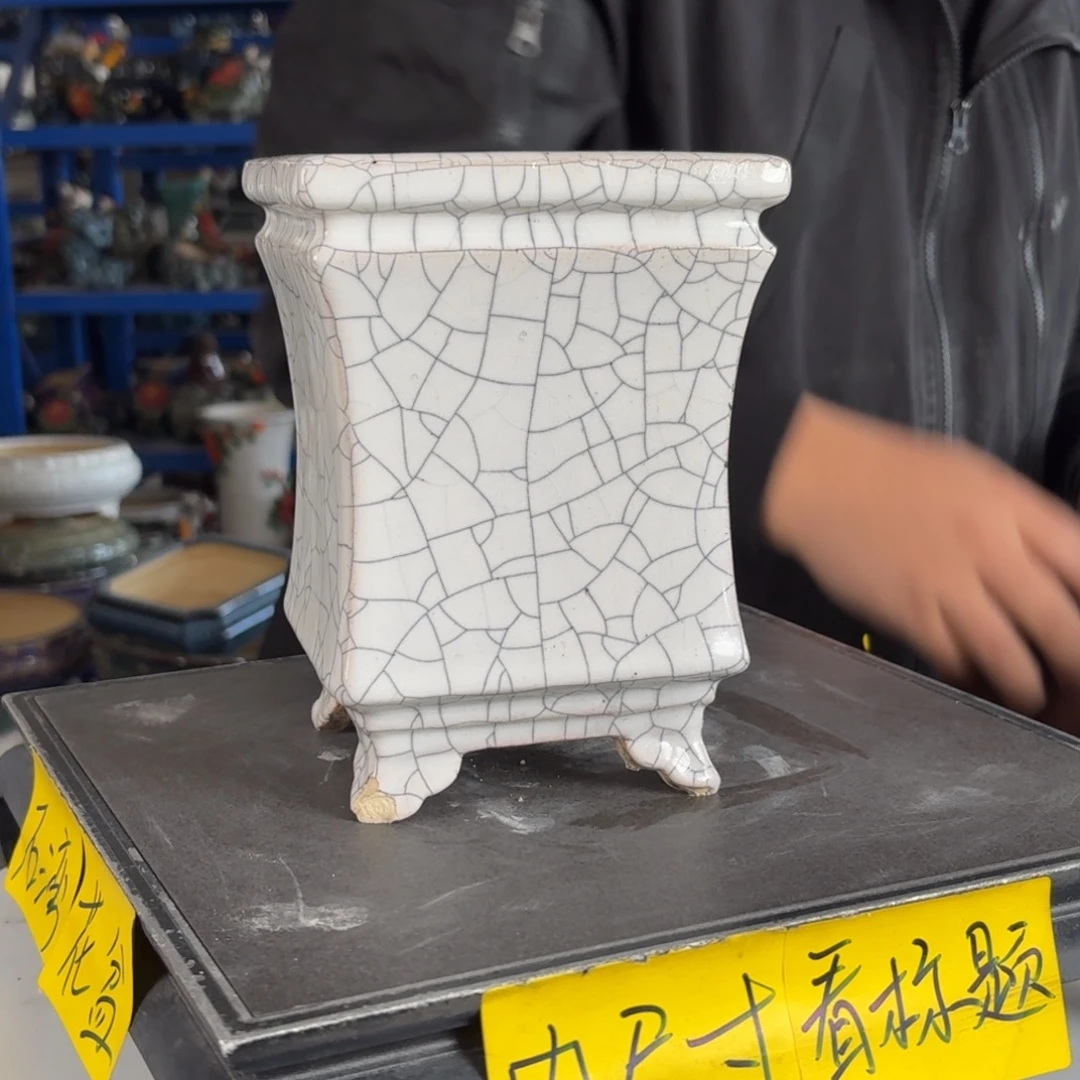 李****。一风堂石湾花盆 瑕疵 内10*15