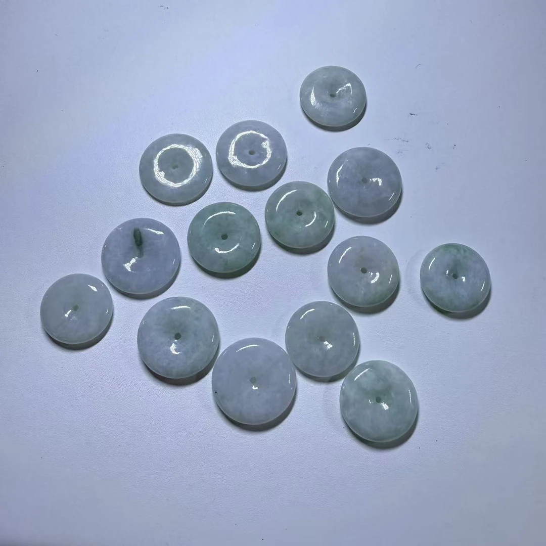 天然A货翡翠平安扣吊坠-c006-多样性发一