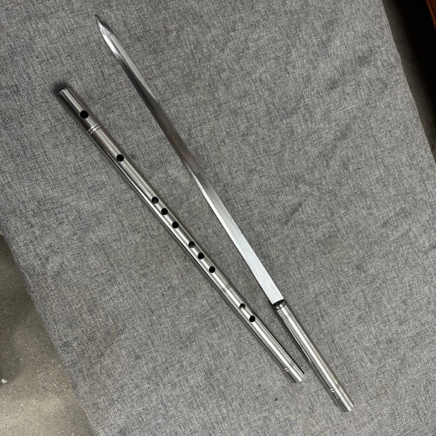 唐横刀龙泉昊天宝剑一体棍刀 笛子刀具防身冷兵器未开刃