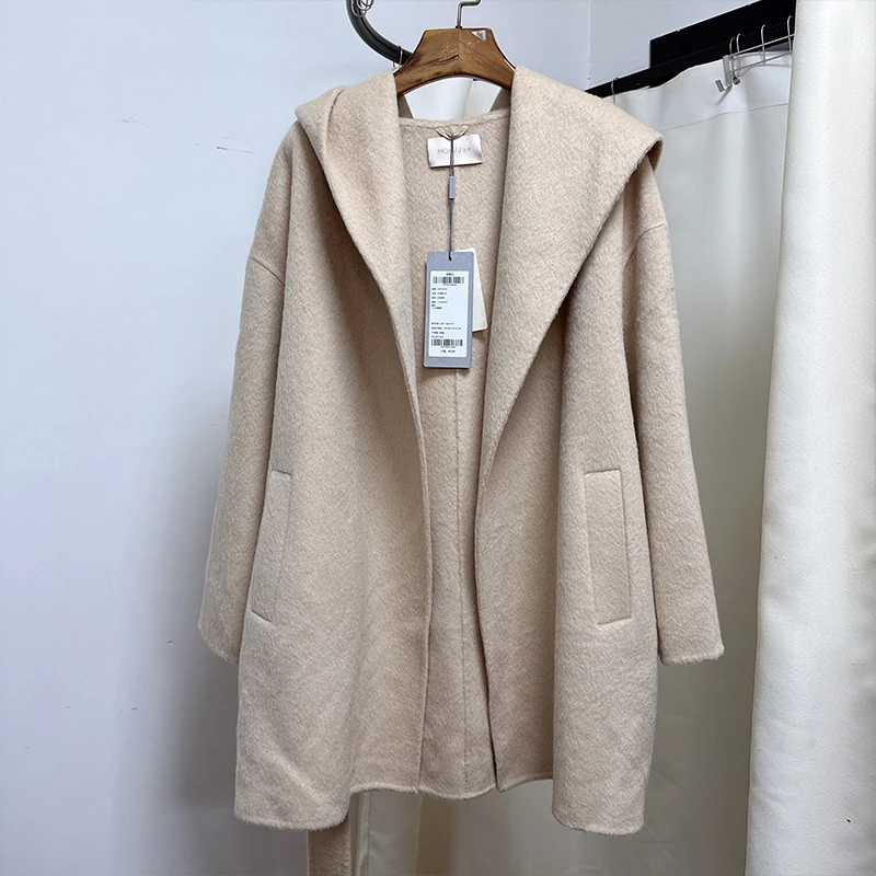 M95D0920线下撤柜中长款羊驼绒外套