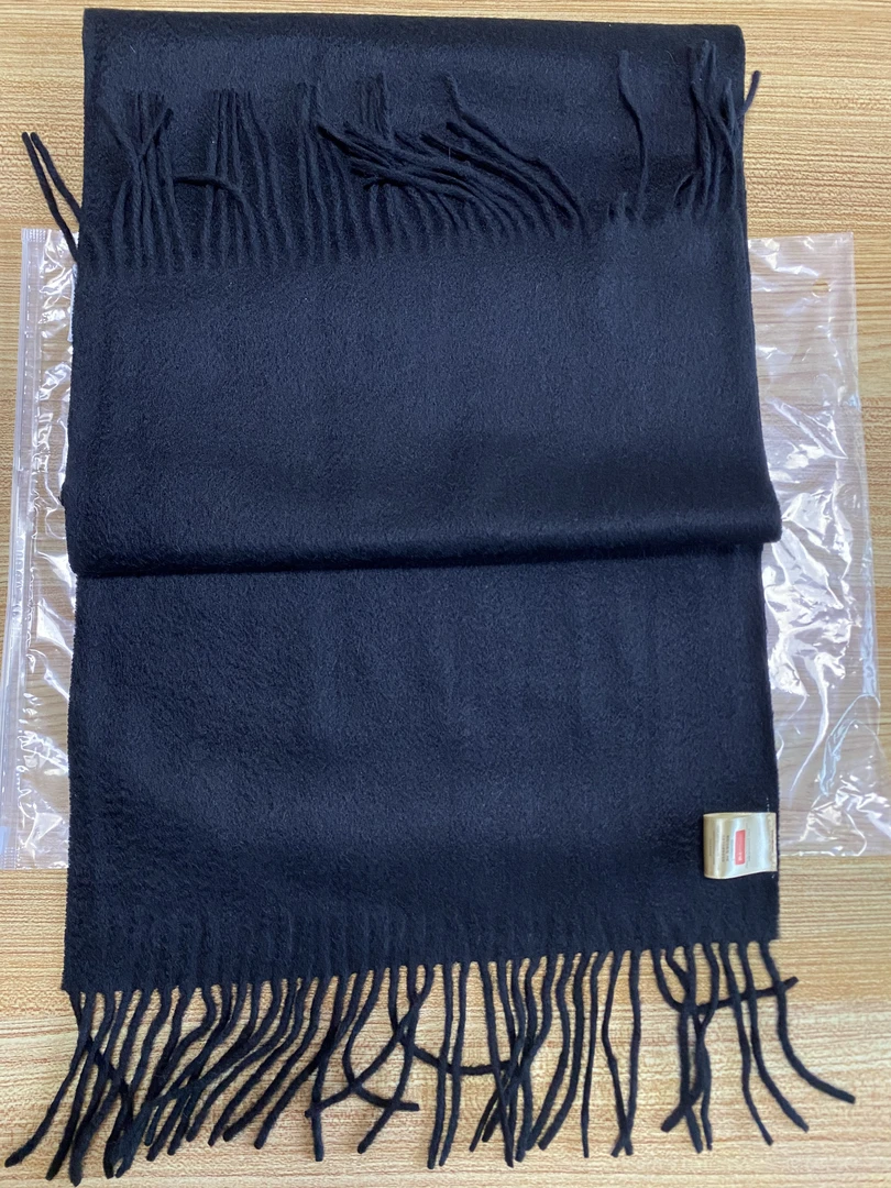 100小baby绒康纱 水波纹 围巾 断色