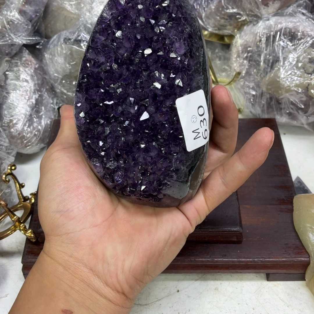 紫晶摆件未镶嵌水晶