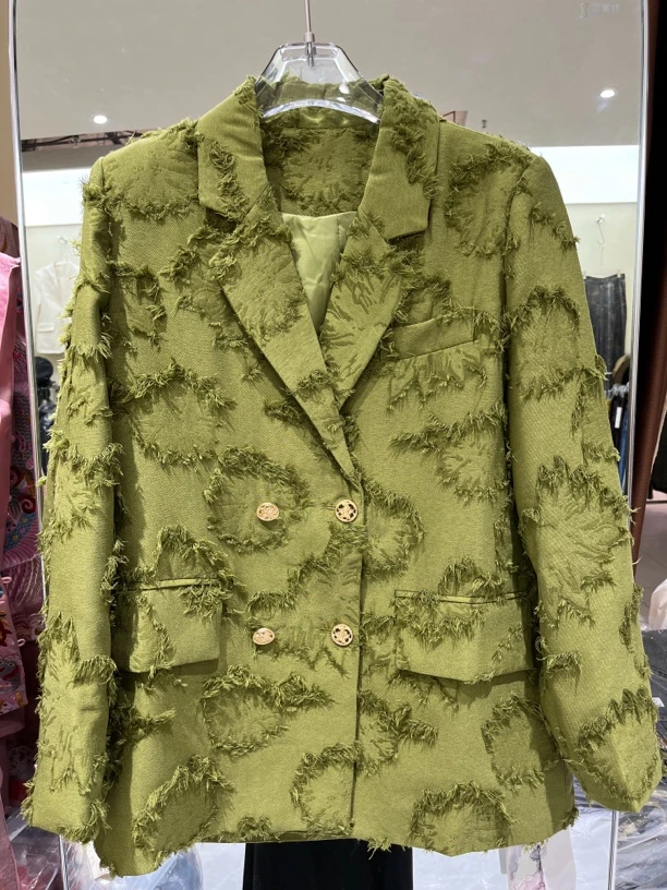 6601流苏净色西服