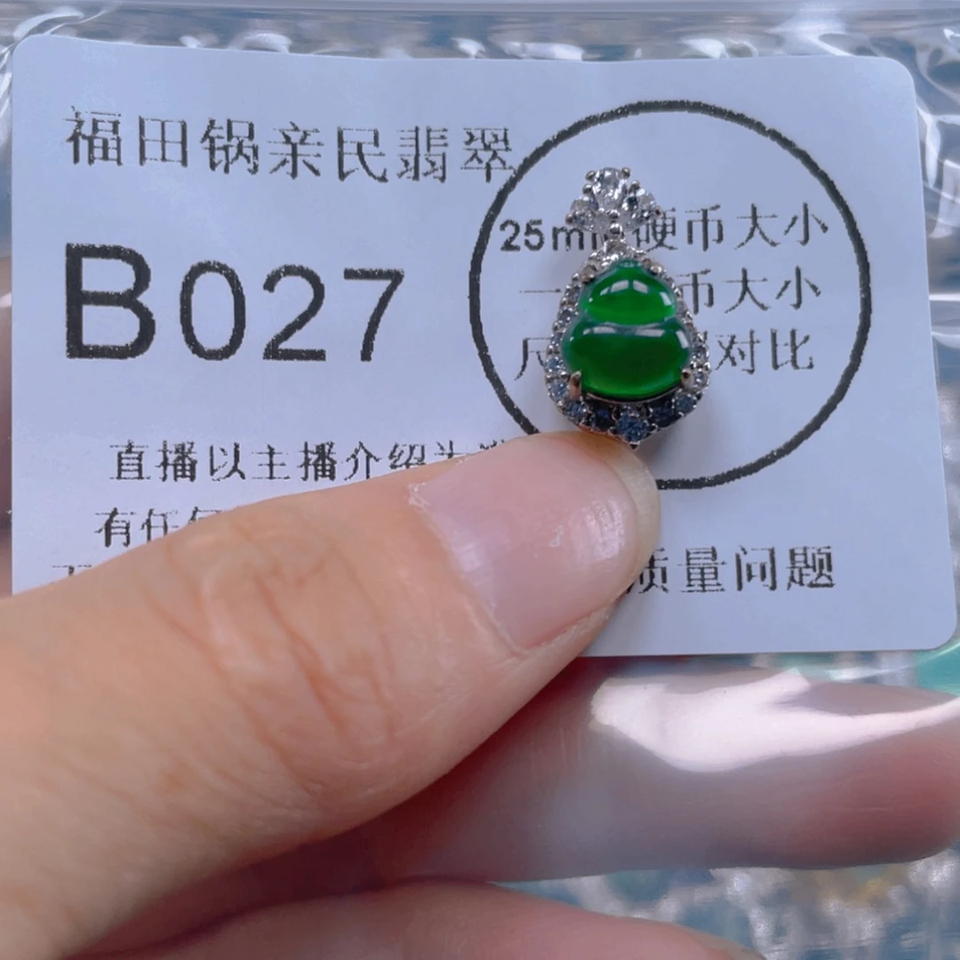 翡翠未镶嵌吊坠(不含链)