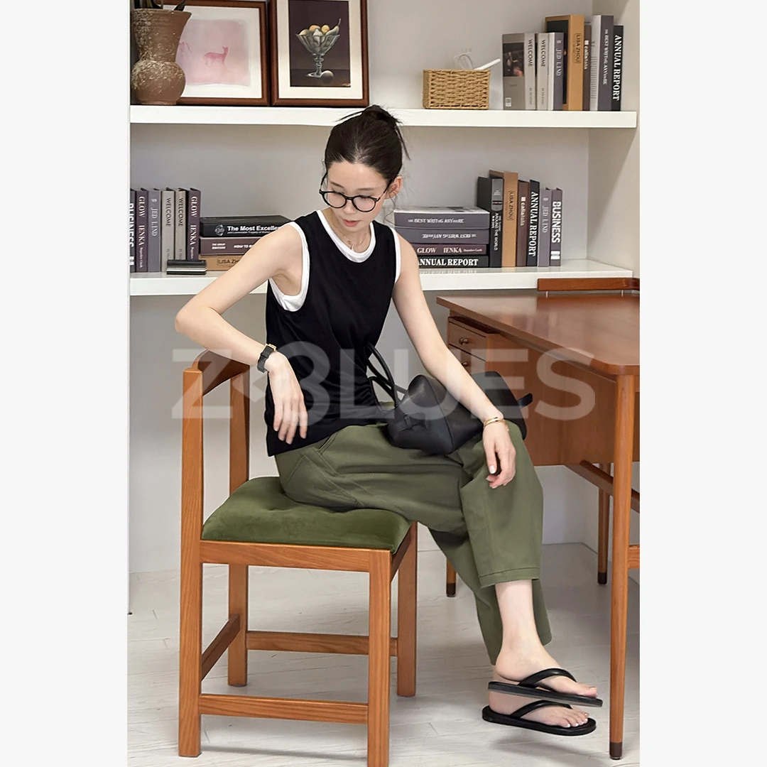 Z.blues【免搭肌底衫】松弛假两件优质莱赛尔叠穿长袖T恤YZLHKZ0067