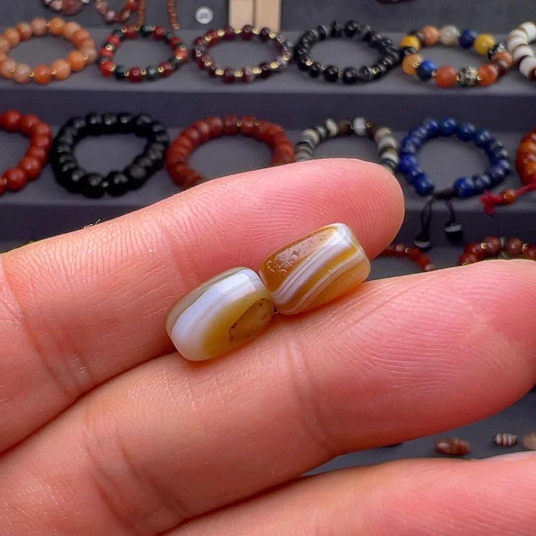 玛瑙/玉髓合金玛瑙对珠