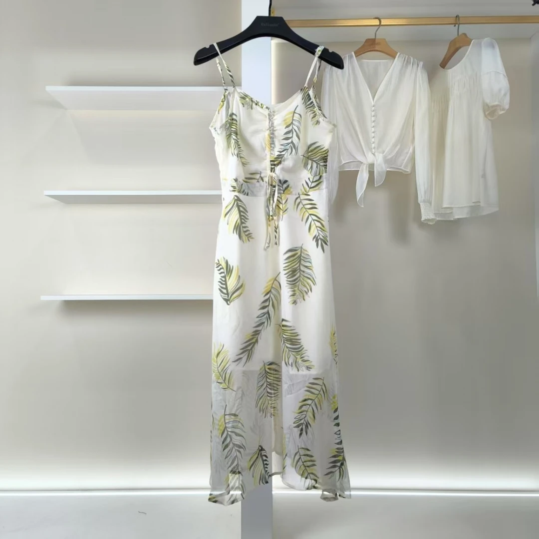 麦迪尚品【色】5040627修身吊带连衣裙夏季女装品牌专柜正品