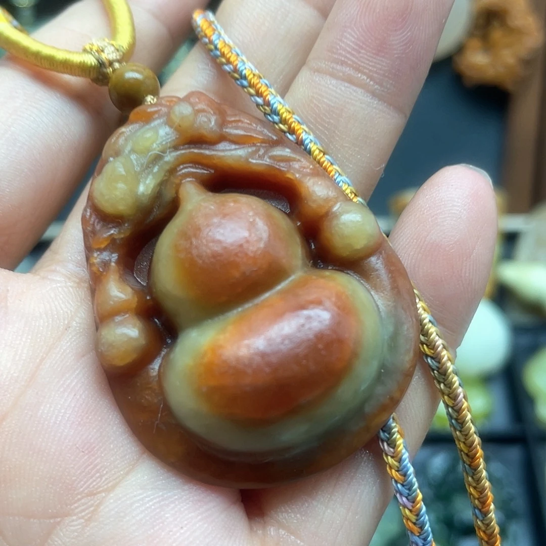 未镶嵌蛇纹石玉项链
