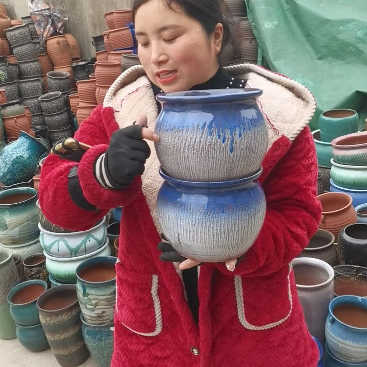 红陶口18高16瑕疵两个