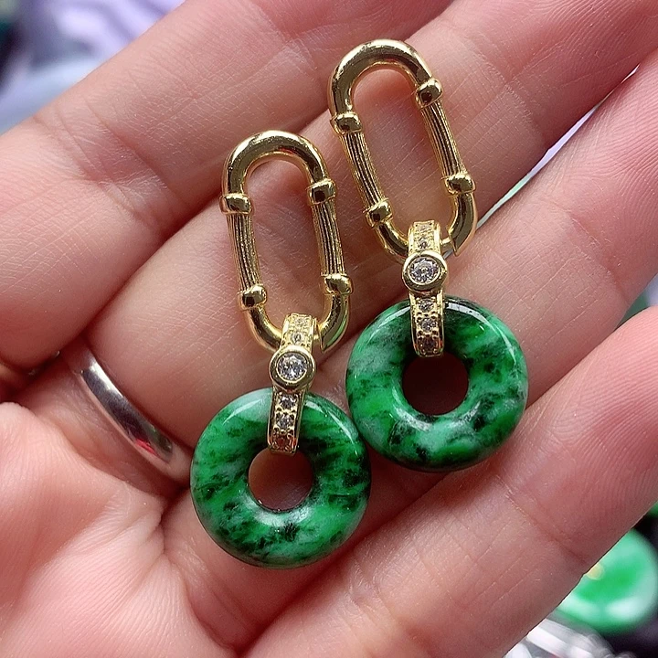 翡翠银S925镶嵌颈饰翡翠