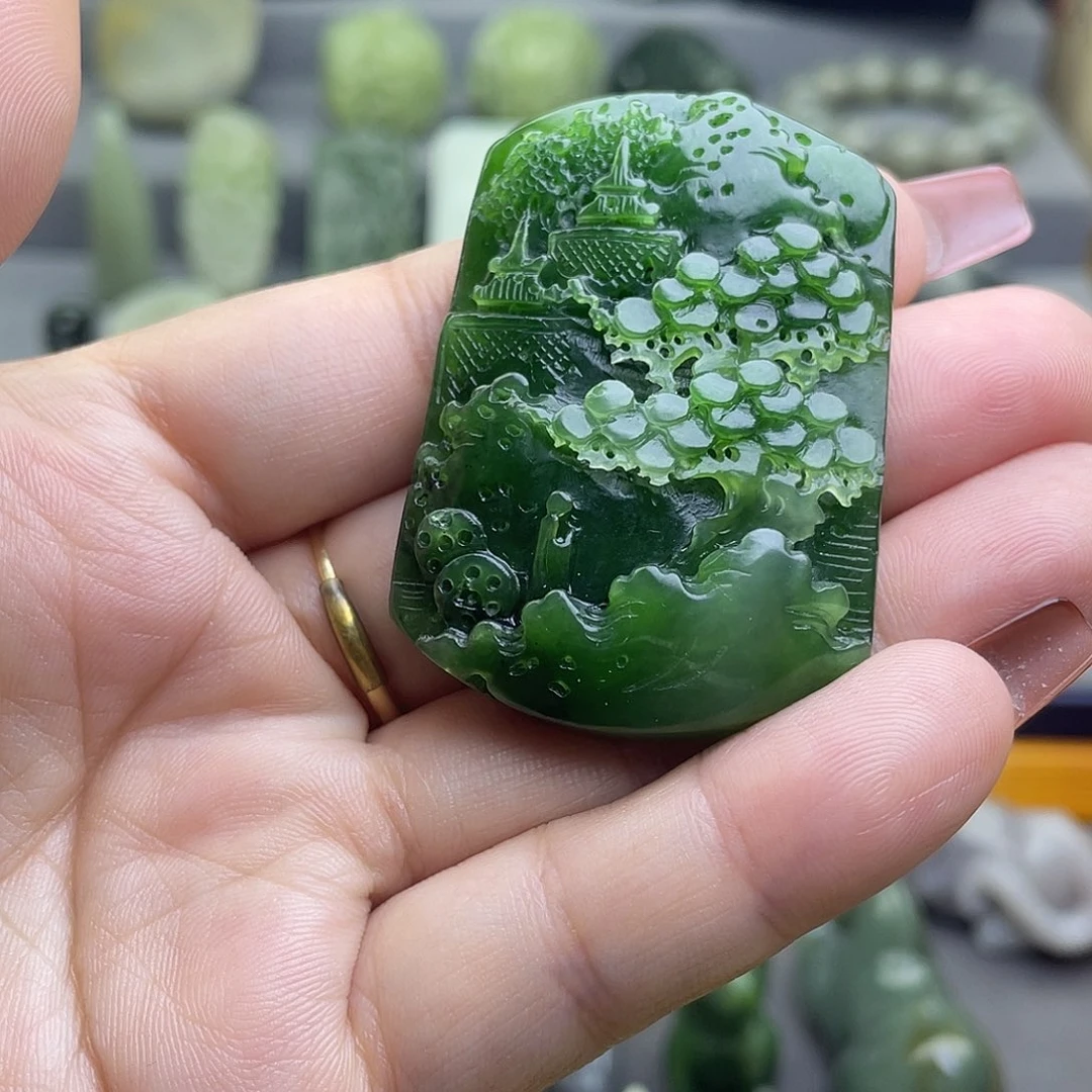 和田玉未镶嵌颈饰