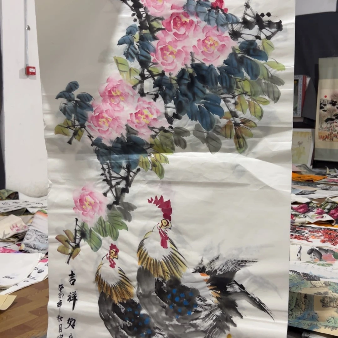 国画国画作品画心一张