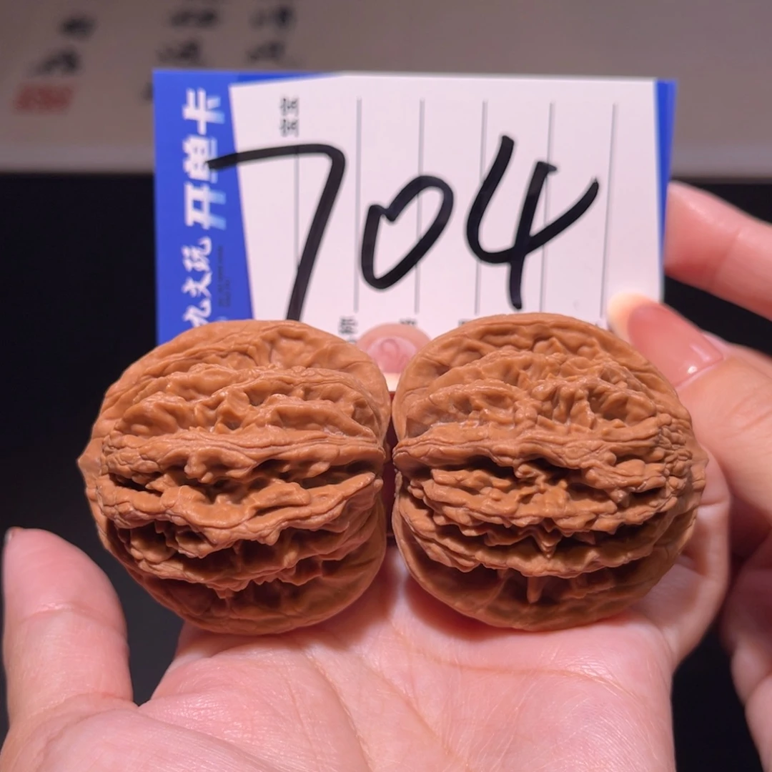 把件文玩核桃45虎头