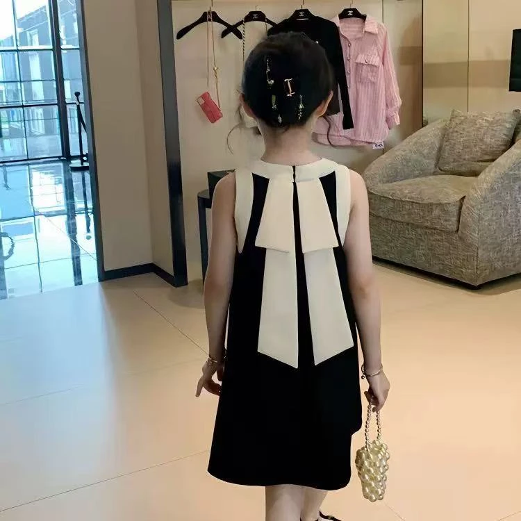 505844  微染色 韩版夏款女童舒适时尚休闲舒适连衣裙