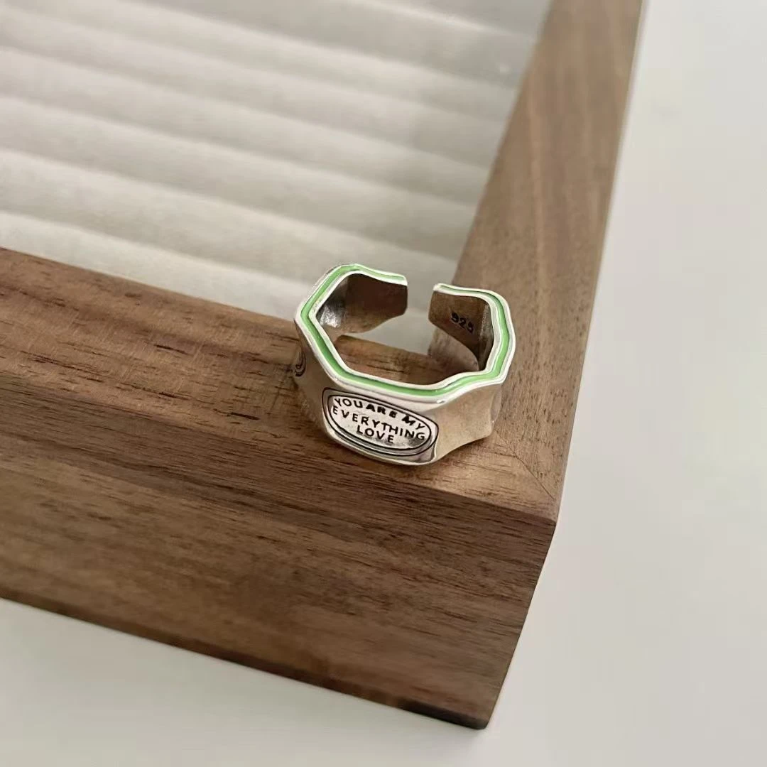 铜合金戒指 【闪闪盘专拍】到手两枚！！公主百搭时尚 精致可调节戒指