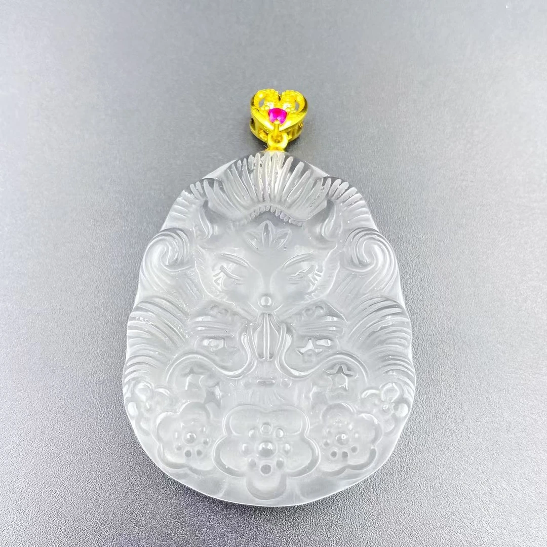 高档珠宝白水晶贵气凤九吊坠Y2508（不含链）