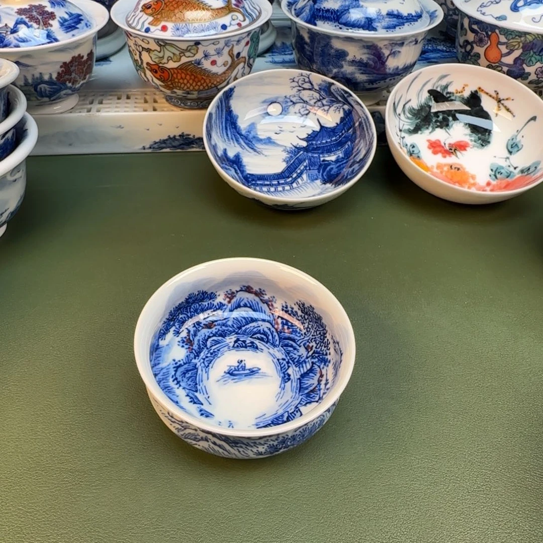 纯手工纯手绘茶具石头27