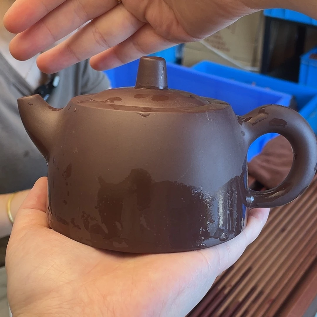 茶壶紫砂早期紫泥天际320cc