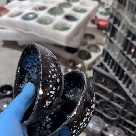 茶盏用****m建阳建盏微瑕茶漏