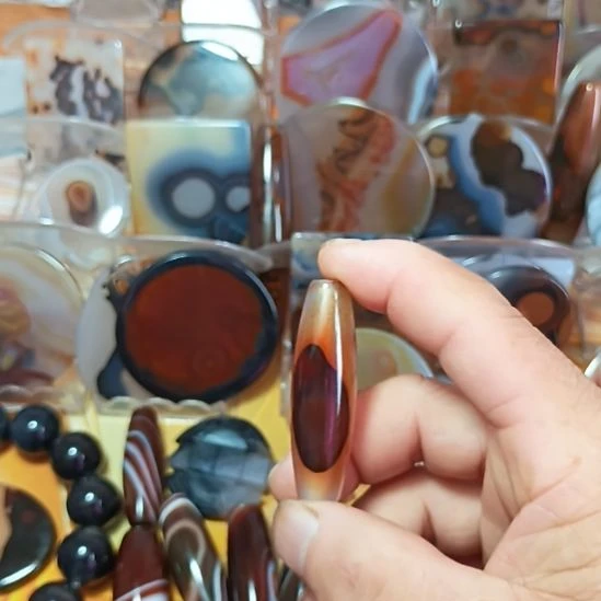 玛瑙/玉髓合金颈饰