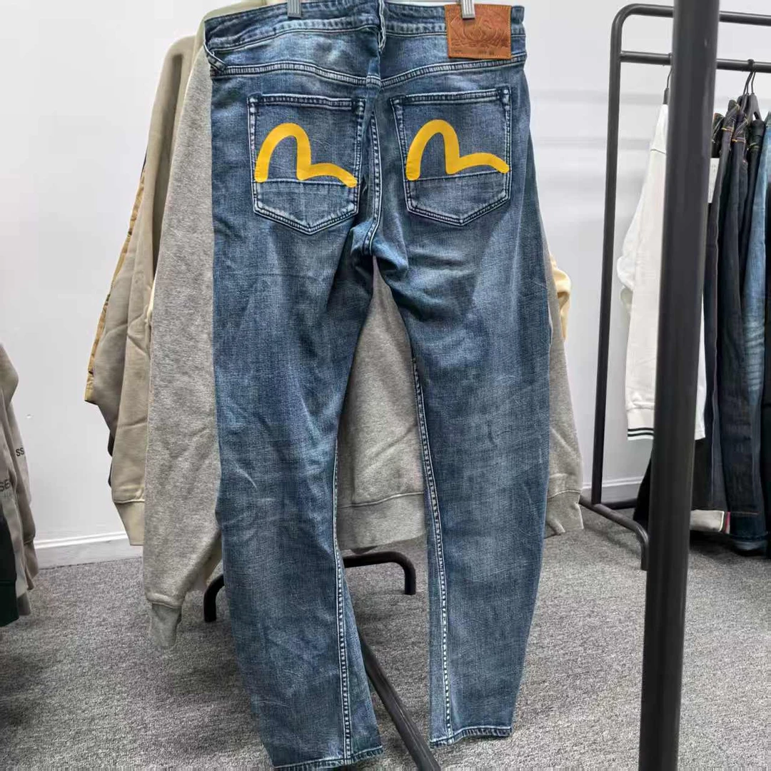EVISU牛仔裤经典海鸥标正品潮流撤柜默认微瑕介意勿拍