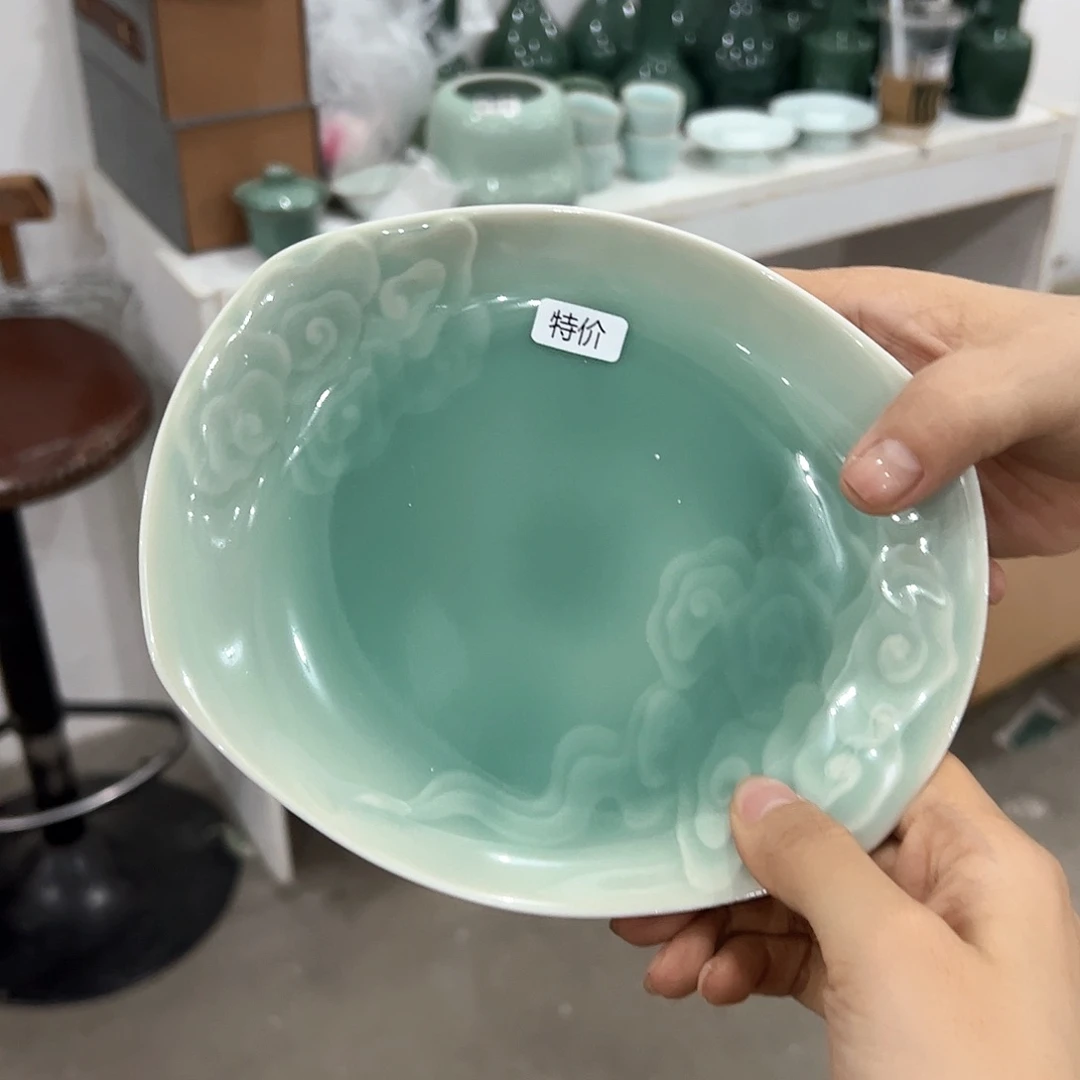 龙泉云间青瓷小米茶器