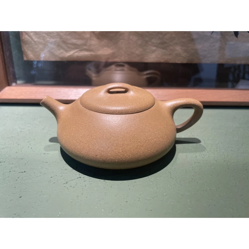 刘炎华蟹黄段泥光器纳瓢紫砂壶