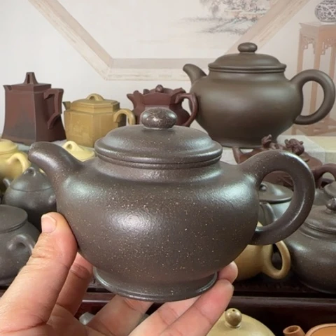 茶壶紫砂梨皮天青250c c