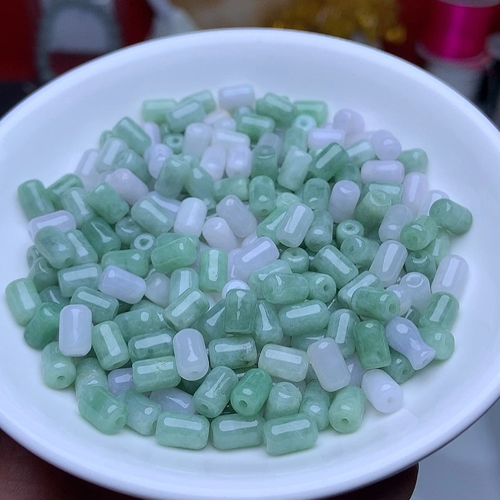 未镶嵌手链翡翠卡4.8乘7.2东瓜珠50个