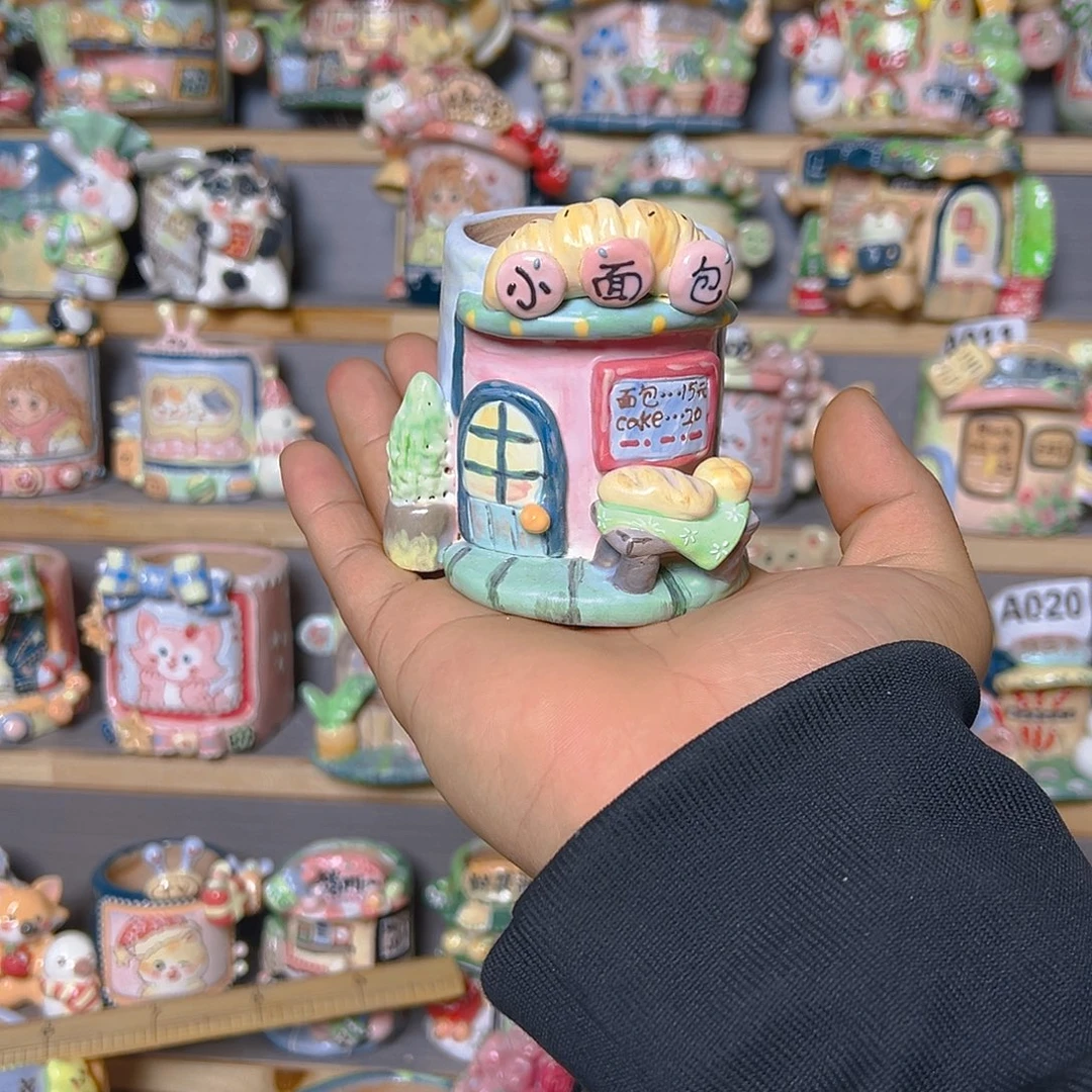 老梧家的手工多肉花盆