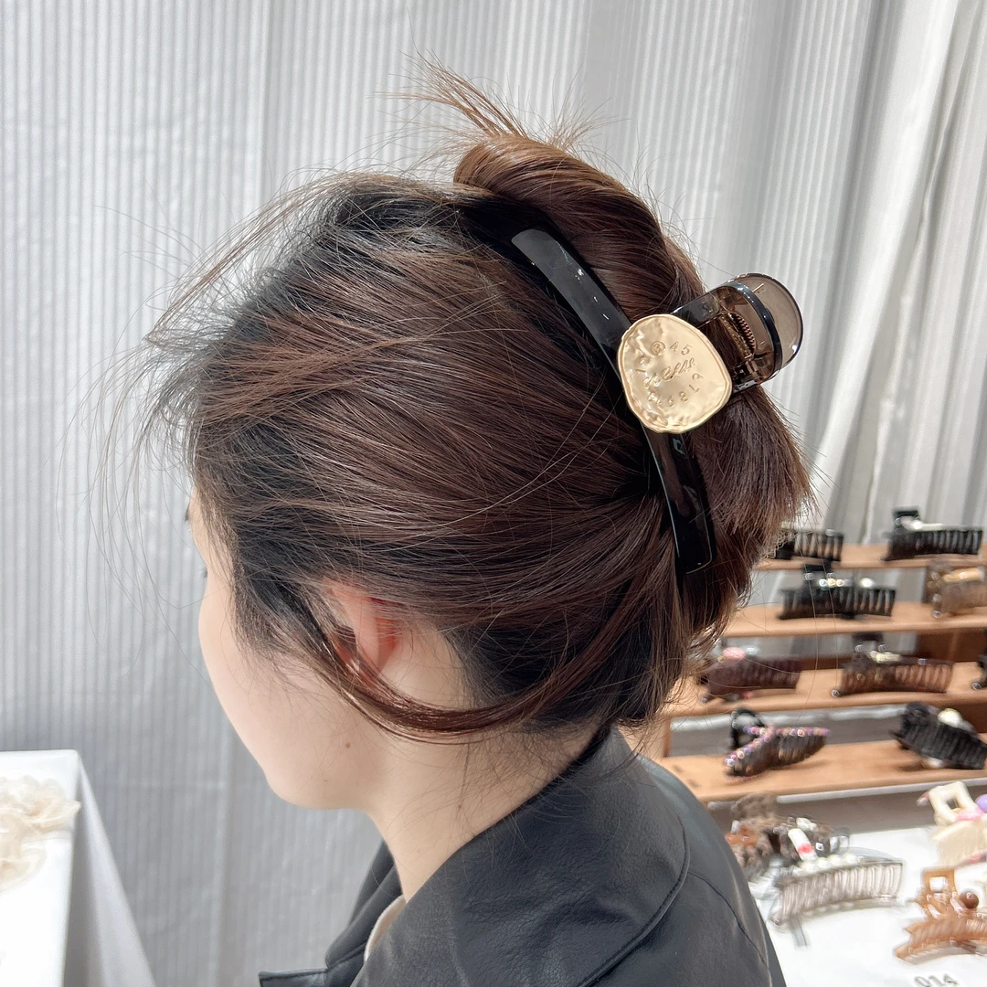（陈陈家发饰） 13公分金币抓夹 时尚百搭经典款夏季必备