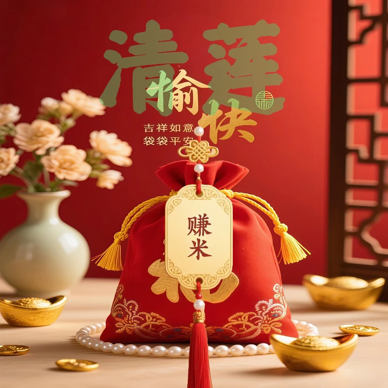 开韵桂人独特手绘纸卡红包福袋