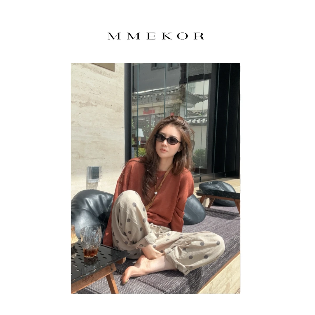 MMEKOR “香薰木衫”时髦书呆子百搭针织衫 88163