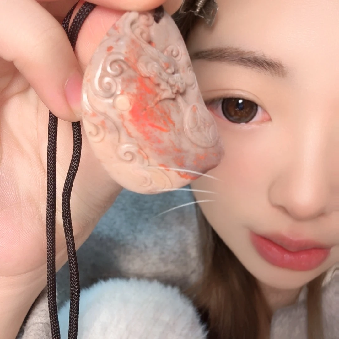 昌化石昌化鸡血石挂件