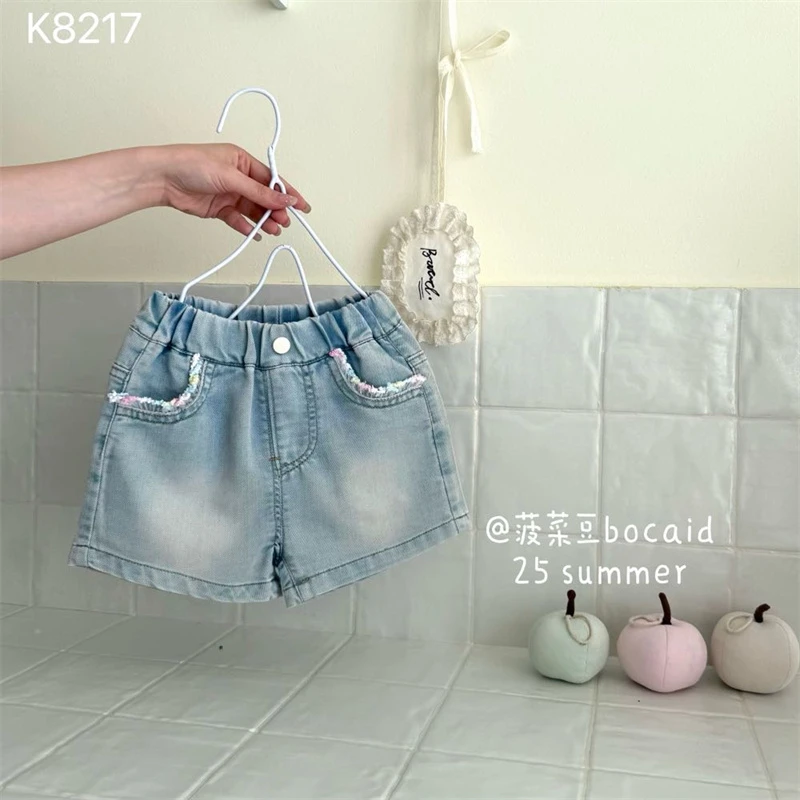 菠菜豆·25夏~韩版牛仔裤K8217