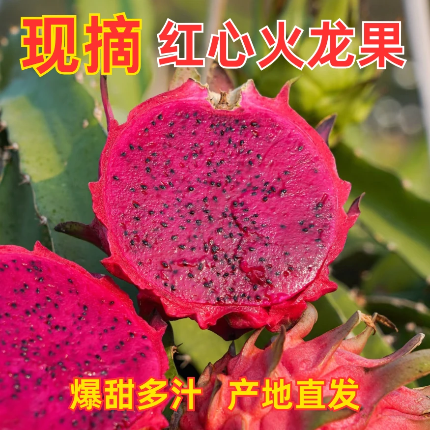 云南红心火龙果新鲜应季香甜多汁整箱包邮