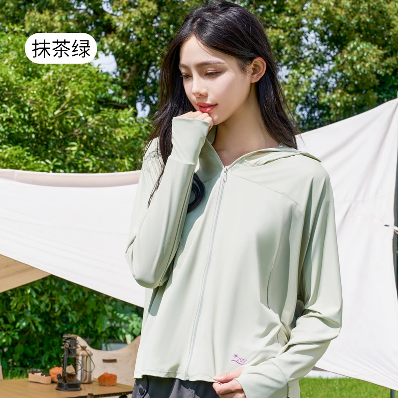 【3.0版 冰感原纱真防晒】顶配黑胶帽檐防晒衣防紫外线加长版W1009