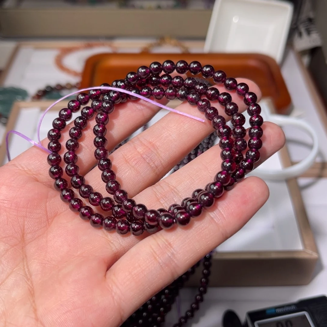 水晶手链未镶嵌石榴石118